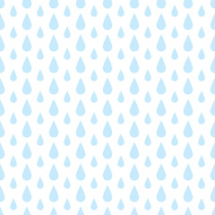 The pattern of blue drops of rain