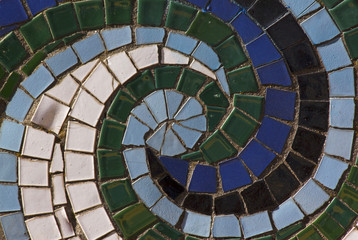 Fototapeta premium abstract mosaic decoration with spiral lines