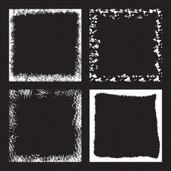 Grunge frame set. vector template