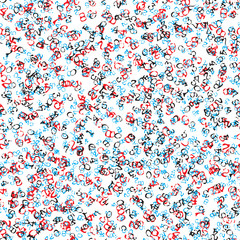 Abstract typewriter numbers seamless background. Endless pattern