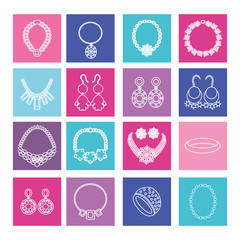 Set of jewelry women accessories