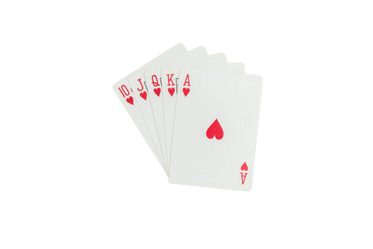 Playing cards isolated