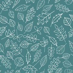 Seamless leaf pattern