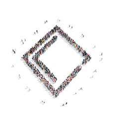 people in the shape of playing cards