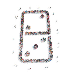 group  people  shape  domino