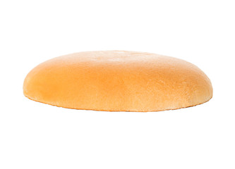 Hamburger, cheeseburger bun on a white background