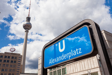 Naklejka premium Alexanderplatz Berlino