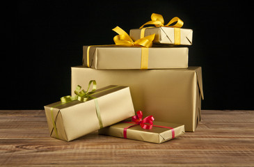 boxes with gifts