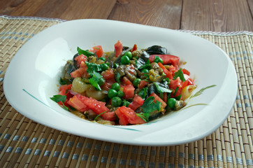 Israeli eggplant salad