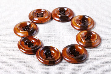 Vintage wooden buttons background