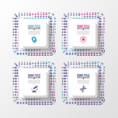 Abstract squares. Infographic template. Modern design. Vector illustration