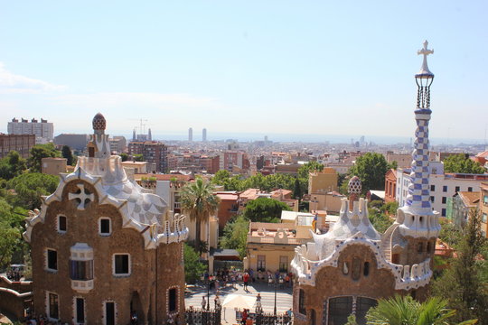 Pförtnerhaus und Portierloge im Park Güell in Barcelona