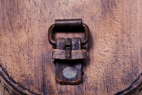 leather buckle closeup