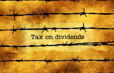 Tax on dividends concept