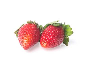 strawberry, fresh red strawberry on background