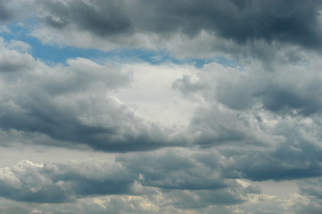 Obraz premium Blue sky with clouds background