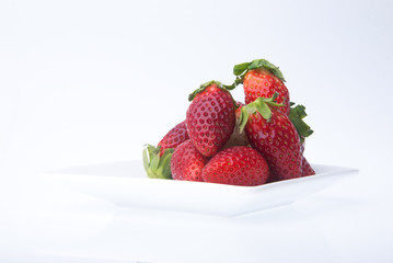 strawberry, fresh red strawberry on background