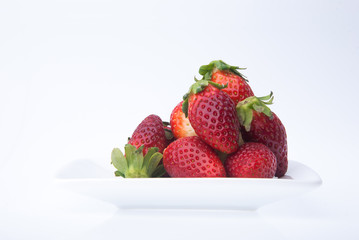 strawberry, fresh red strawberry on background