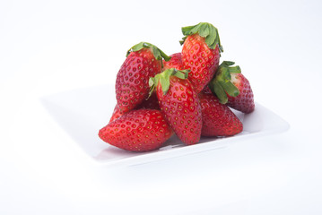 strawberry, fresh red strawberry on background