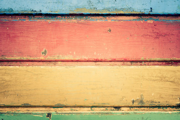 Obraz premium Colorful vintage wooden board texture background