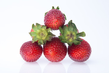 strawberry, fresh red strawberry on background