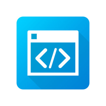 Long-Shadow Blue App Icon Design