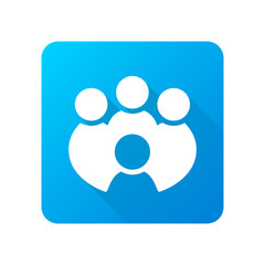 Long-Shadow Blue App Icon Design