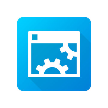 Long-Shadow Blue App Icon Design