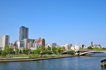 Fototapeta na wymiar 大阪　都市風景