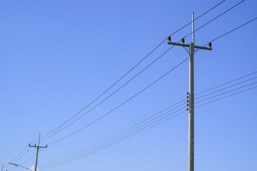 High voltage electricity pole