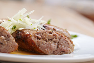 sausage with vegetables