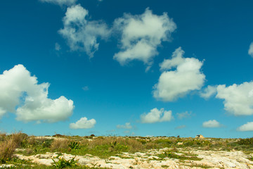 Landschaft Malta Karst Felsen