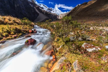 Foto auf Acrylglas Alpamayo Berglandschaft in den Anden, Peru, Cordiliera Blanca