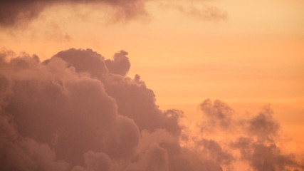Seychellen Wolken im Sonnenuntergang