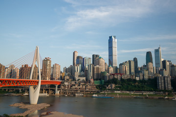 chongqing cityscape in the financial district