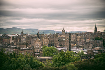 Fototapeta na wymiar Edinburgh city view, Scotland