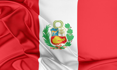 Peru Flag. 