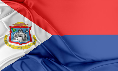 Sint Maarten Flag. 
