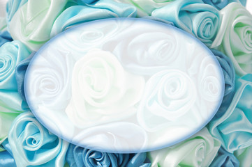 Delicate background with blue roses, place for text, for design use