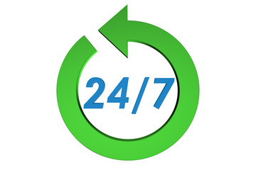 24/7 service concept