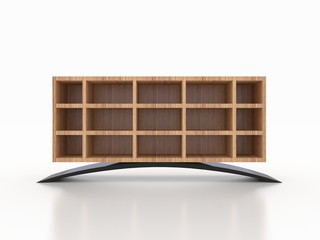 3d wood steel cabinet, store, clothing, shoe