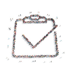 people in the shape of a folder