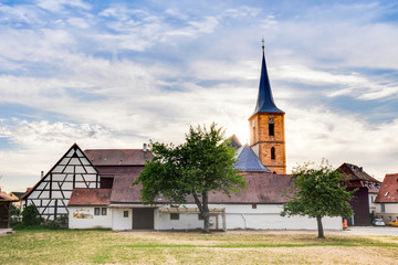 Fototapeta na wymiar Franconian Parish Church St. Kilian in Schesslitz, Germany