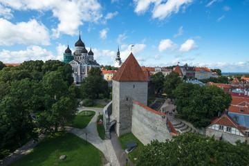 Fototapeta na wymiar Tallinn, Estonia, medieval old city