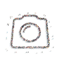 group  people  shape   camera