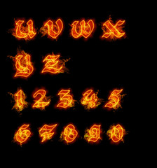 Fire font collection