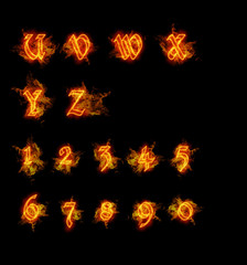 Fire font collection