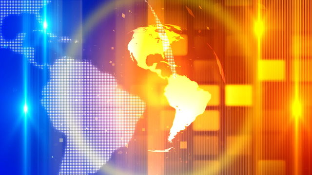 Global Spinning News Opener 1 Loopable Background, 

A Full HD, 1920x1080 Pixels, seamlessly looped animation, 

High Quality Quicktime Loopable animation works with all Editing Programs