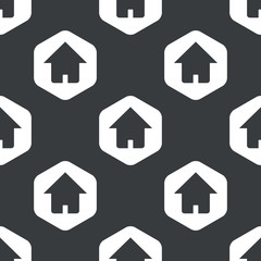 Naklejka premium Black hexagon home pattern