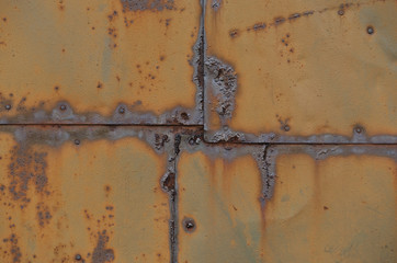 rusted iron plate